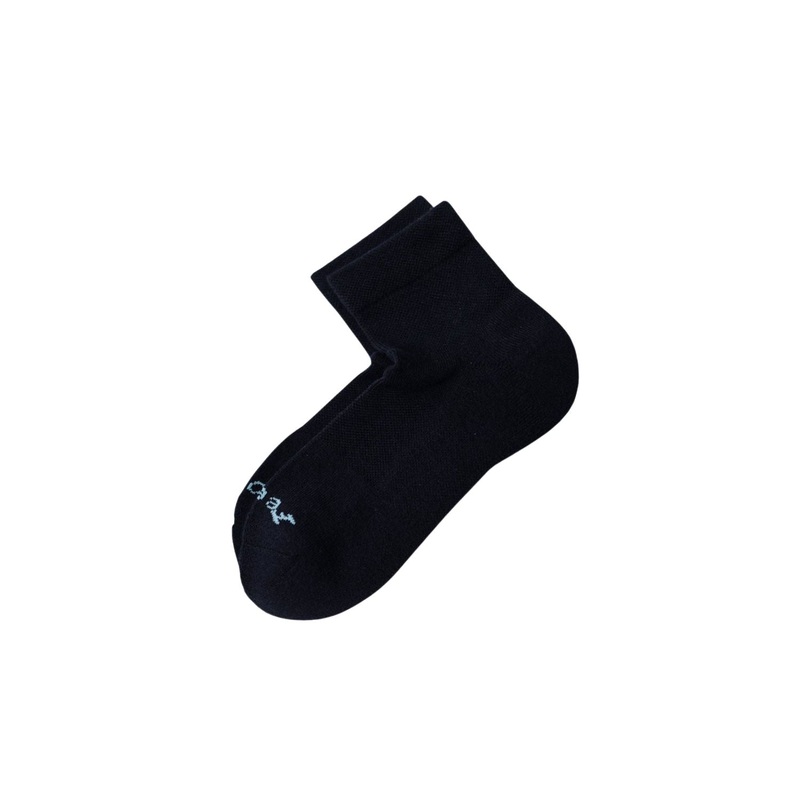 Paire Merino Wool-Blend Quarter Sock (Black) - L