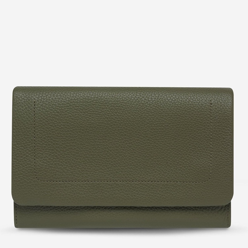 Status Anxiety Remnant Leather Wallet - Khaki