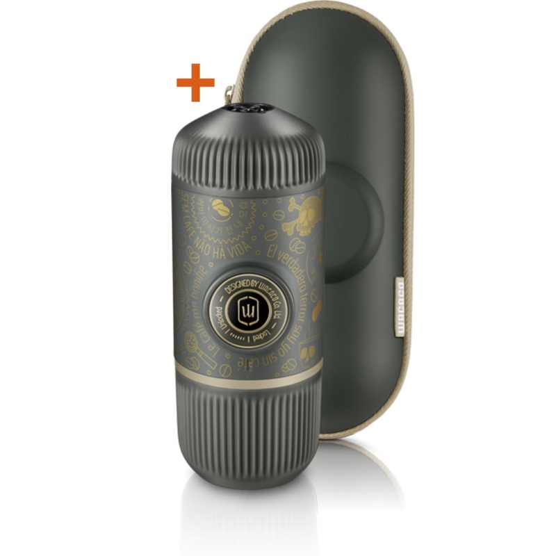 Wacaco Nanopresso Dark Soul + Case Espresso Coffee Maker - Grey