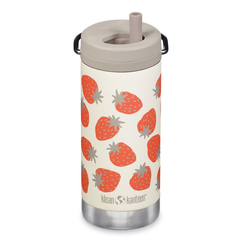 Klean Kanteen Insulated Tkwide 12oz Water Bottle (with Twist Lid) (Strawberries)