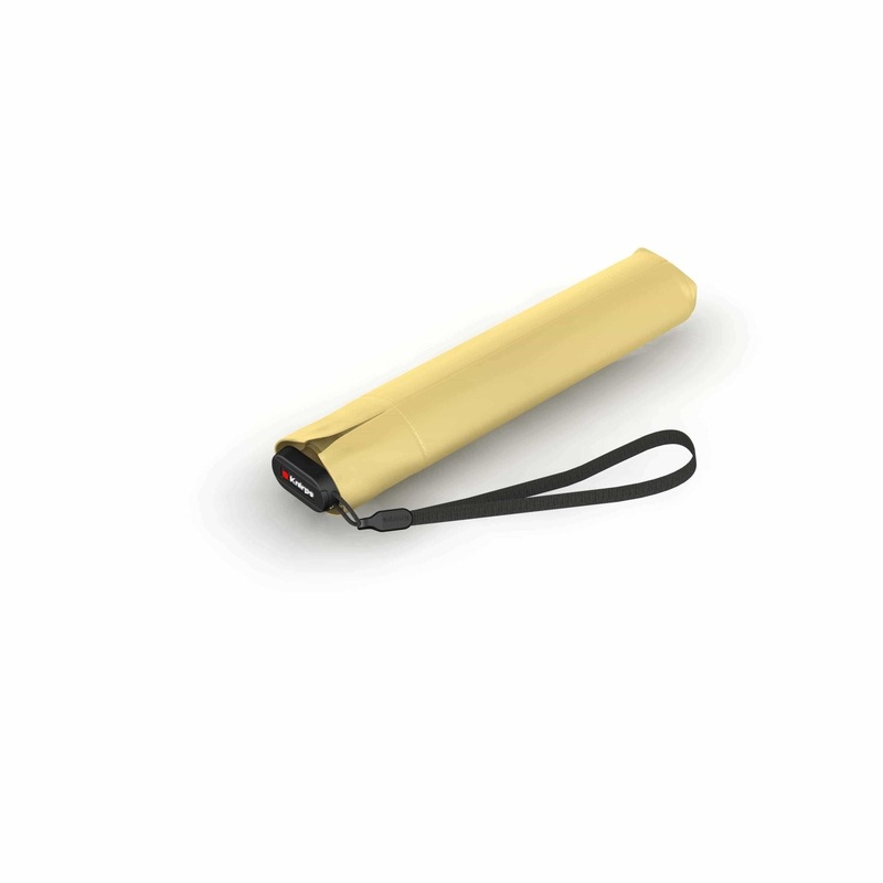 Knirps US.050 Ultralight Slim Manual Umbrella (UV Protection) - Vanilla / Black Inner Coating