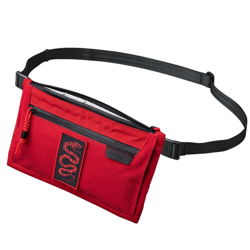 ALPAKA Zip Pouch Max V2 Axoflux 210D - Snake Edition Red