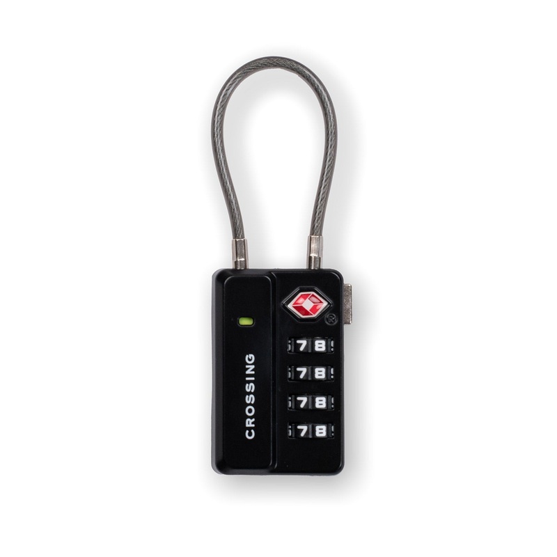 Crossing TSA 4-Dial Travel Lock With Indicator - Black