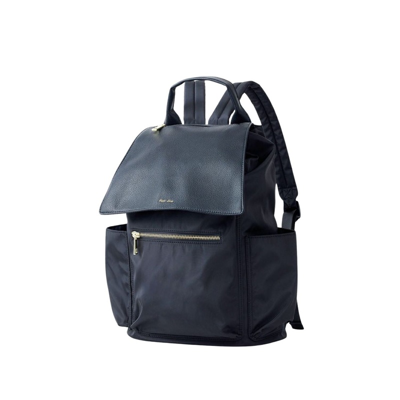 Legato Largo Polyester x Pu Backpack (Black)