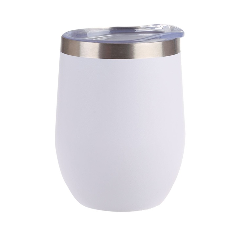 Oasis Stainless Steel Insulated Wine Glass Tumbler 330ML - Matte White