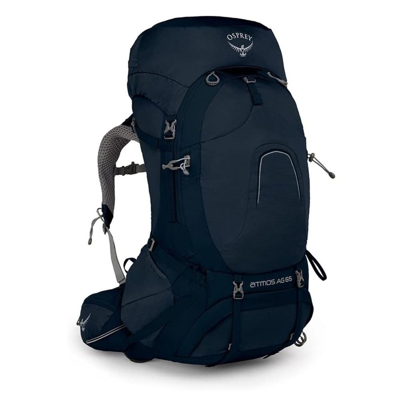 Osprey Atmos AG 65 Backpack - Large - Men's Backpacking (Unity Blue)