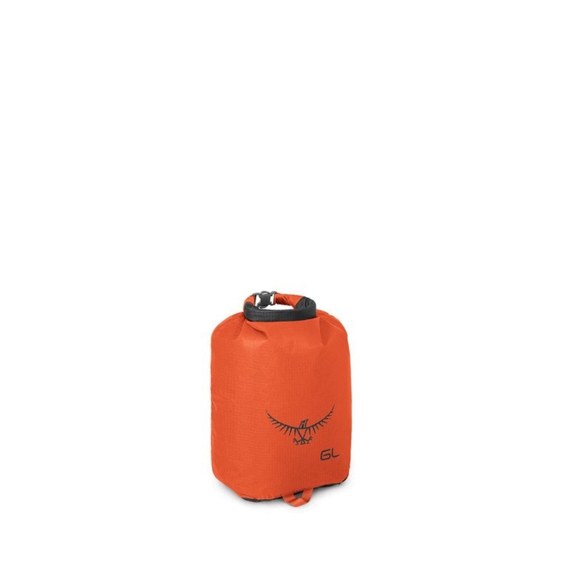 Osprey Ultralight Drysack 6L - Waterproof Storage - Non-Submersible (Poppy Orange)