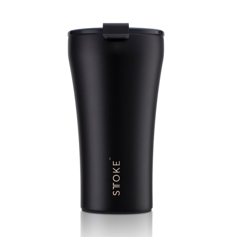 STTOKE Limited Edition Leakproof Ceramic Insulated Cup 12oz - Midnight Black