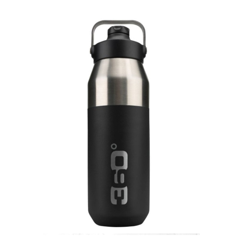 360 Degrees Insulated Sip 750ML Water Bottle (Black)