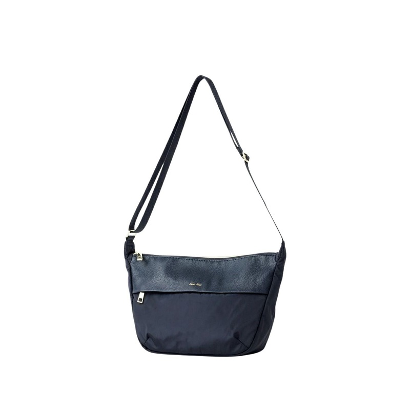 Legato Largo Polyester x Pu Mini Shoulder Bag (Black)