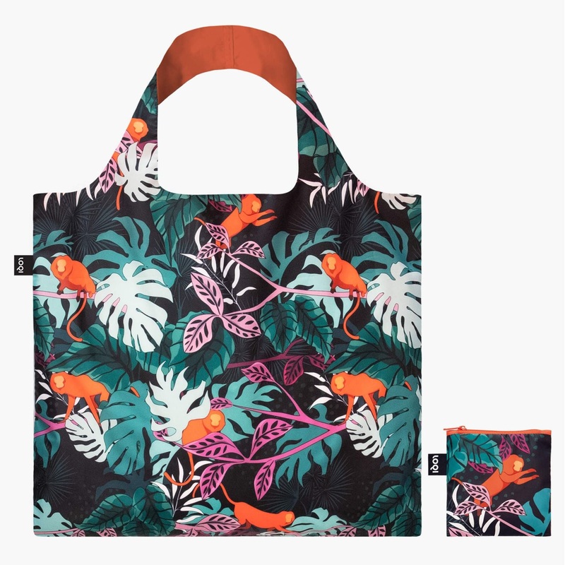LOQI Artist Foldable Bag - Glitter Power - Mata Monkey Recycled Bag