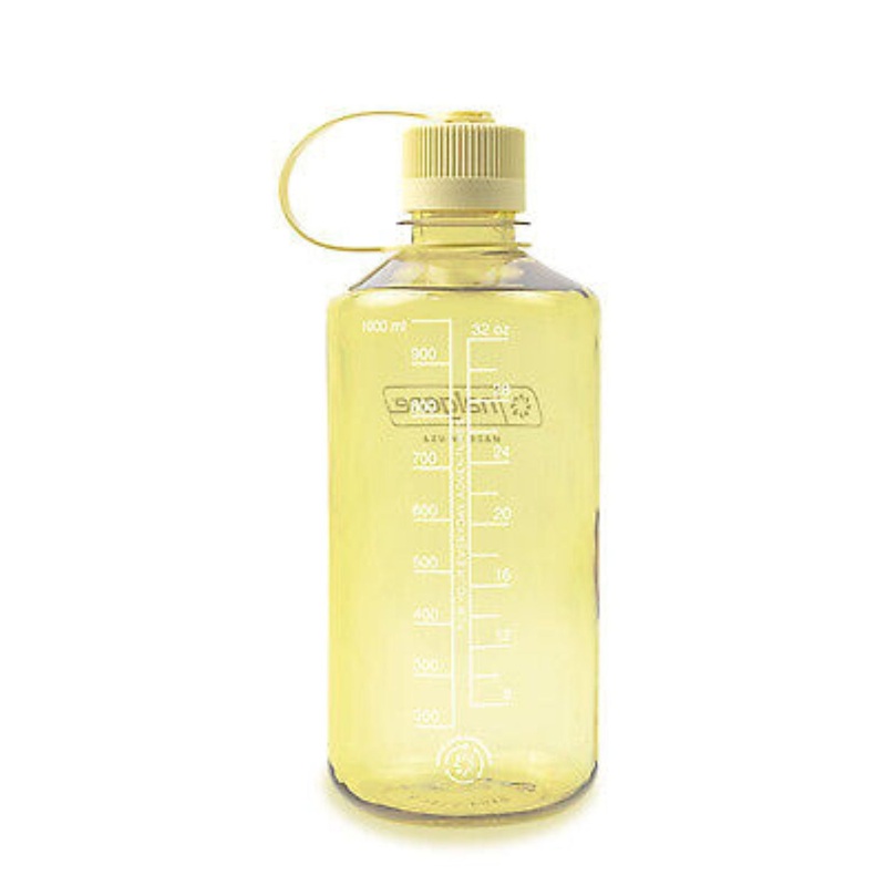 Nalgene 32oz Narrow Mouth Sustain Water Bottle - Butter (Monochrome)
