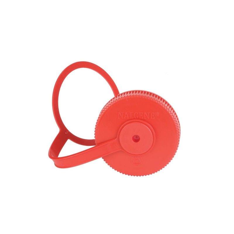 Nalgene Wide Mouth Water Bottle 53mm Loop-Top Cap (Fits 16oz)  - Red