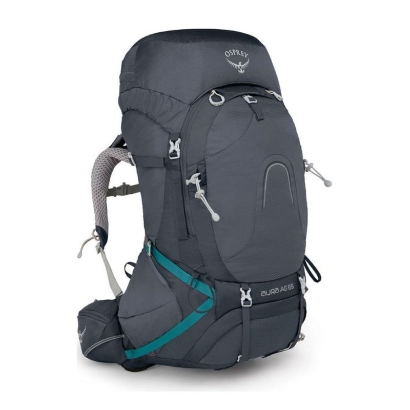 Osprey Aura AG 65 Backpack with Raincover - Small - Women's Backpacking (Vestal Grey)