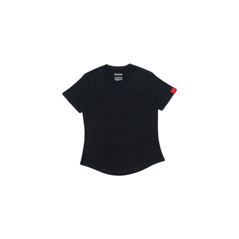 Paire Women's Merino Wool-Blend Crew Neck T-Shirt (Black) - S