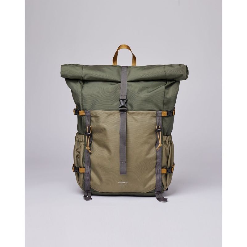 Sandqvist Forest Hike Backpack - Multi Trekk Green/Leaf Green