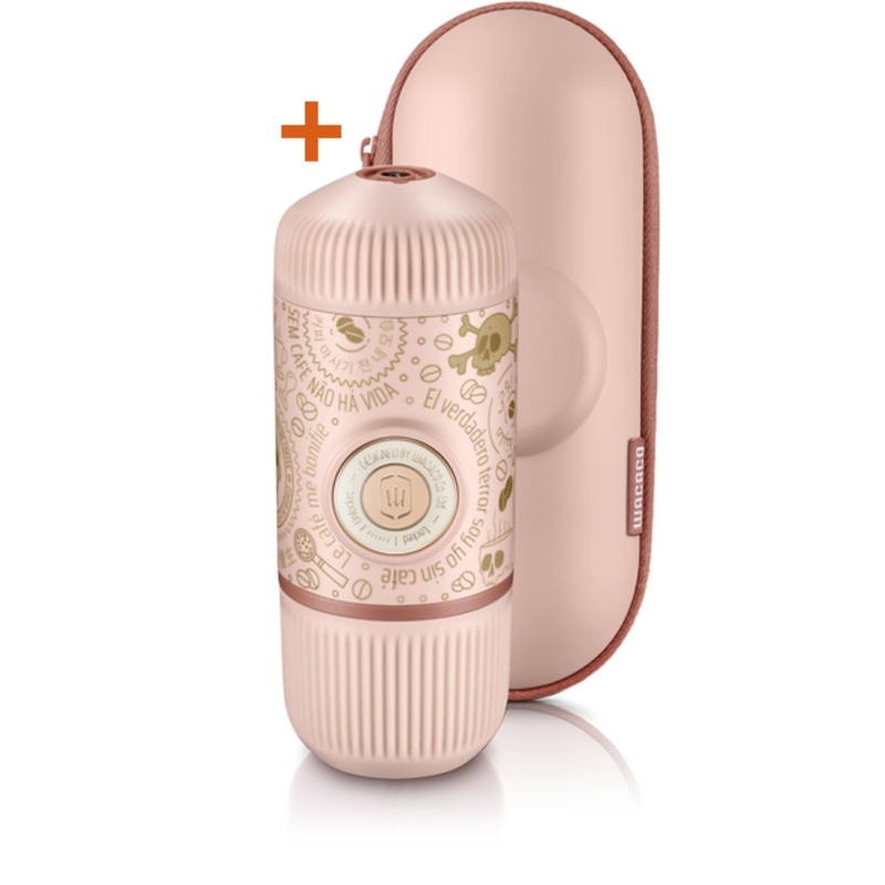 Wacaco Nanopresso Dark Soul + Case Espresso Coffee Maker - Pink