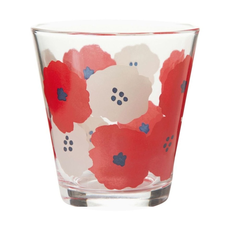Wpc Glass Tumbler 250ML (Peony Red)