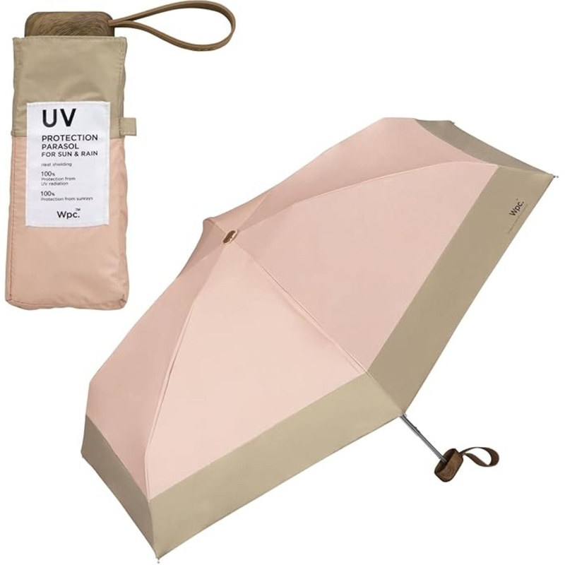 WPC Patchwork Tiny UV Protection UPF 50+ Umbrella 47cm (Dusty Pink)
