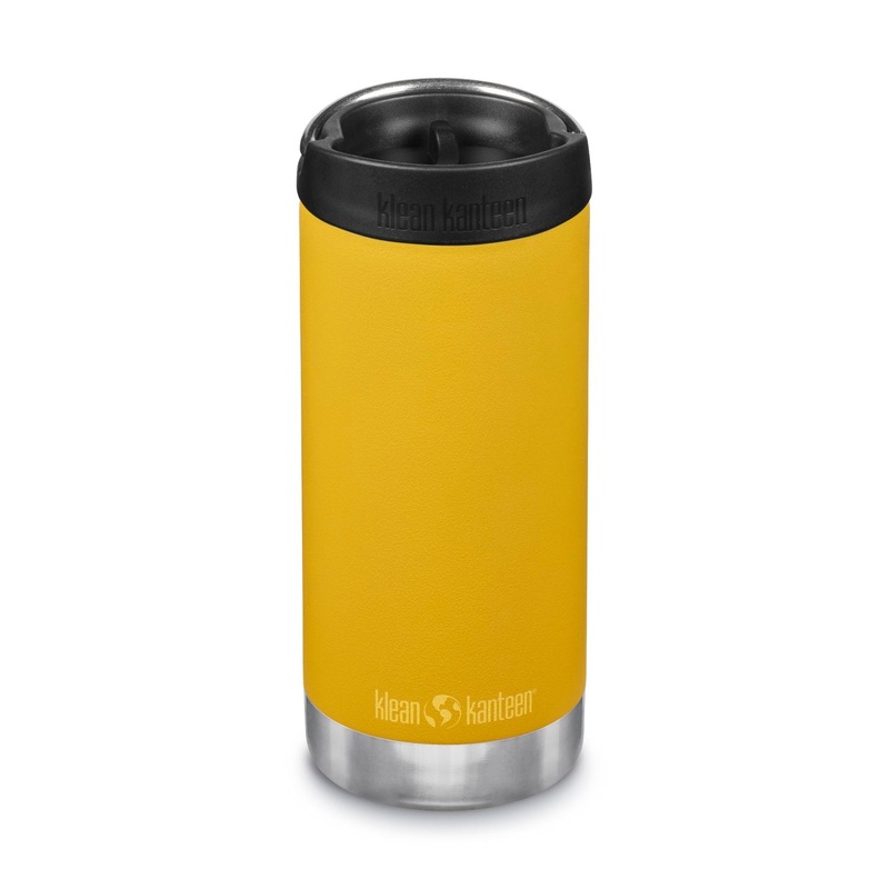 Klean Kanteen Insulated TKWide 12oz Water Bottle (with Cafe Cap) (Marigold)