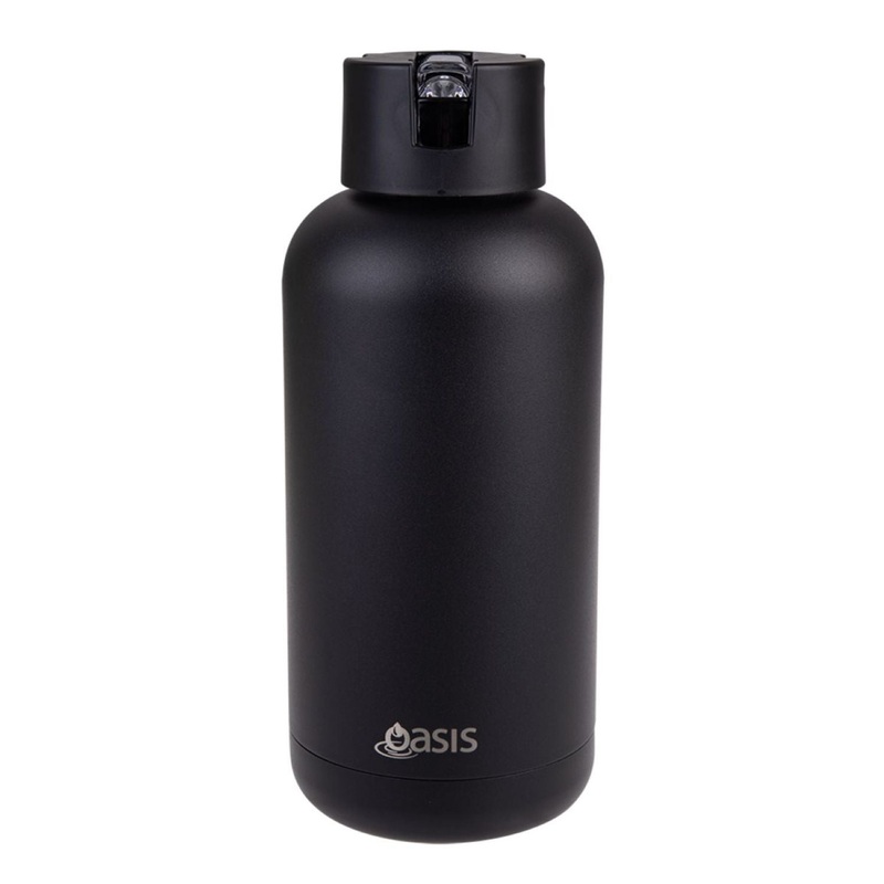 Oasis Stainless Steel Insulated Ceramic Moda Bottle 1.5L - Black