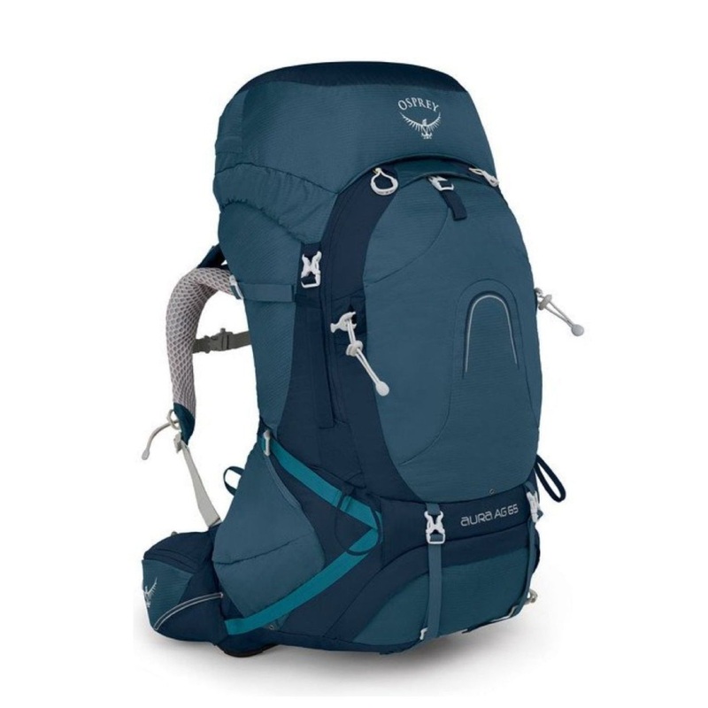 Osprey Aura AG 65 Backpack - Small - Women's Backpacking (Challenger Blue)