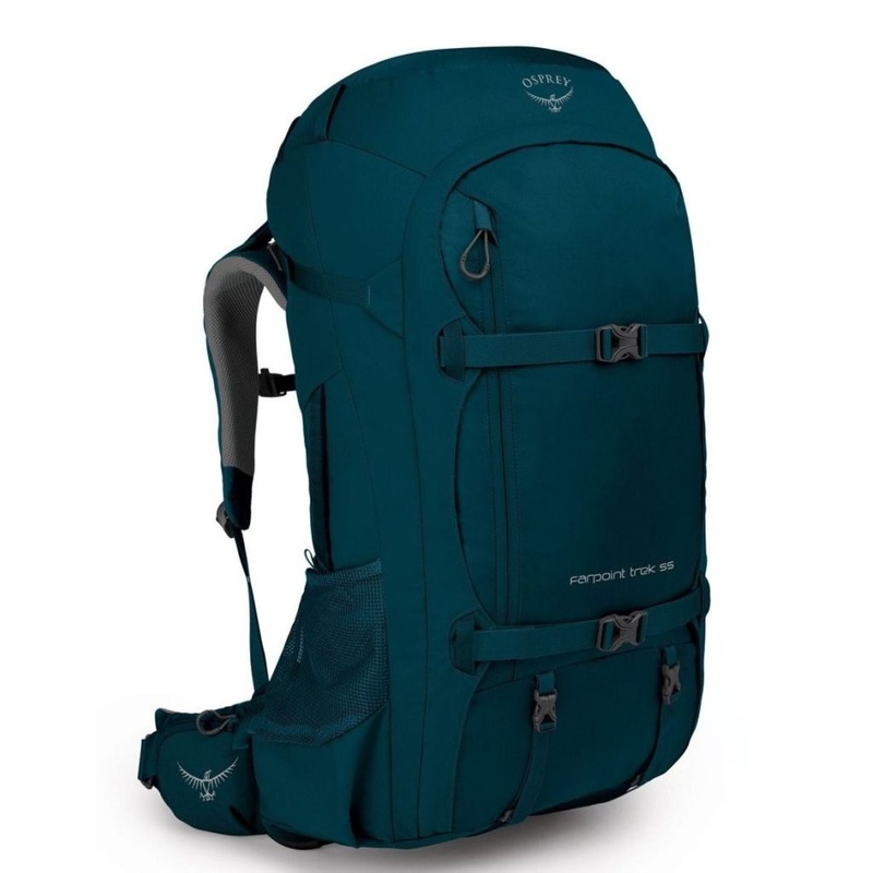 Osprey Farpoint Trek Travel Pack 55 Backpack - Men's Travel Pack - Backpacking (Petrol Blue)