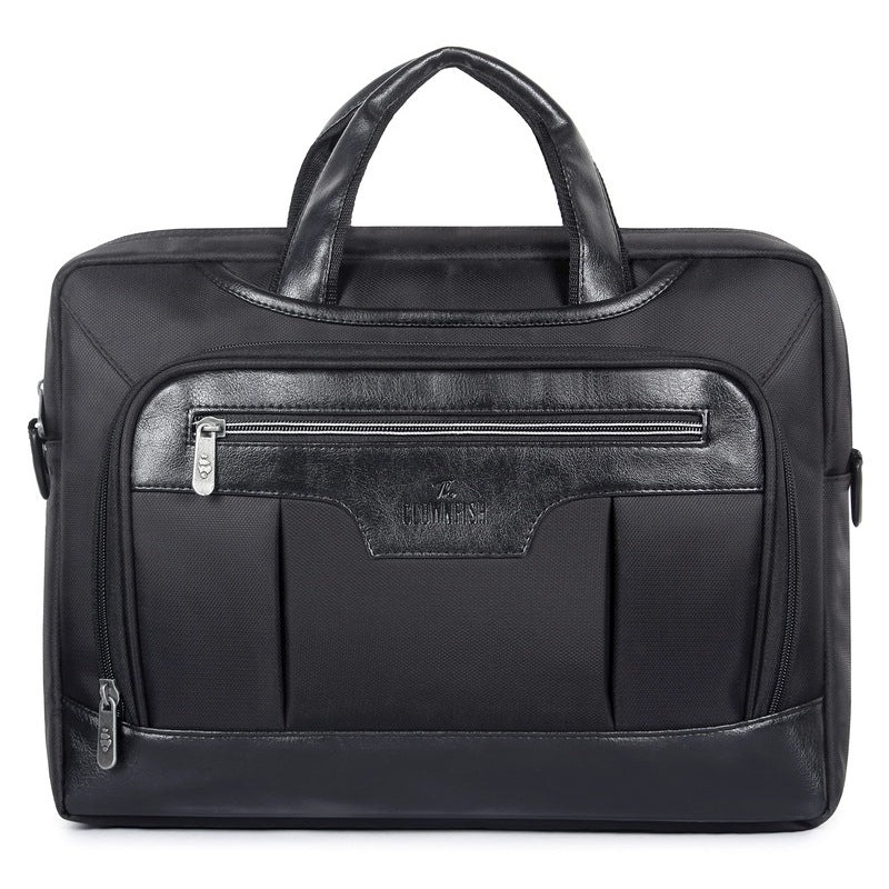 THE CLOWNFISH Faux Leather 15.6 inch Laptop Messenger Bag - Expandable, Stylish | Organizer Included | 17L | Chocolate