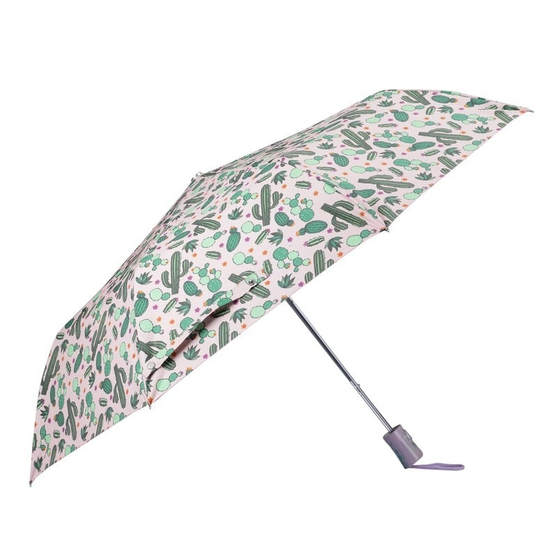 THE CLOWNFISH 3 Fold Umbrella - Auto Open, Waterproof | Push Button | 105 cm Canopy | Splash Green