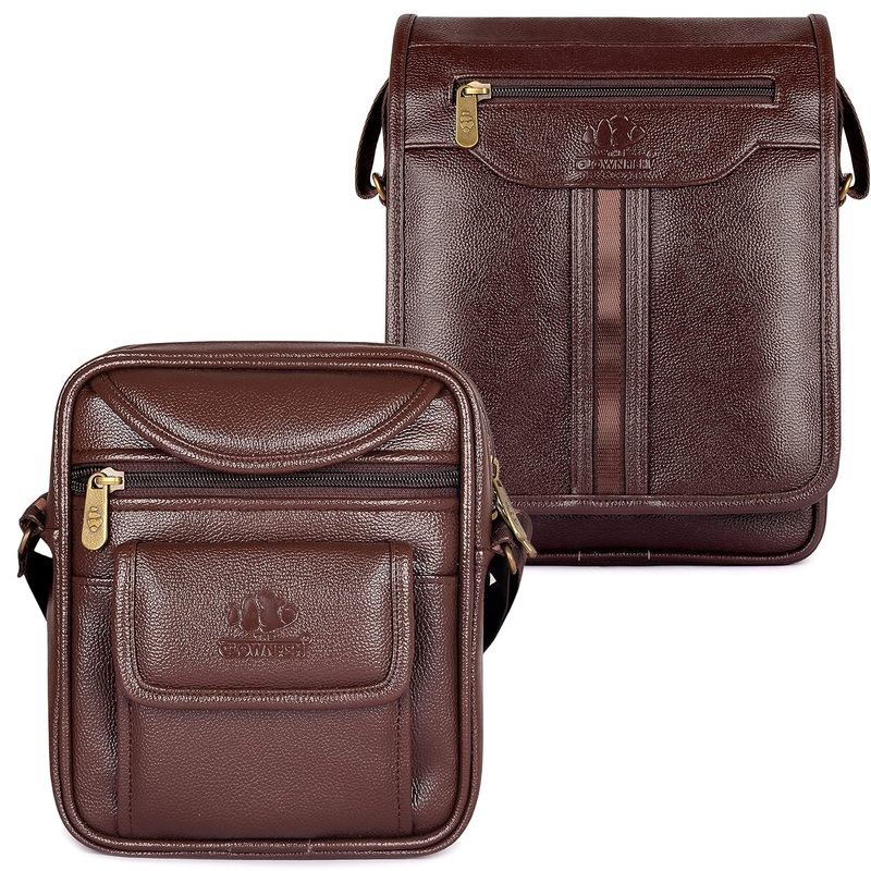 THE CLOWNFISH Combo: Unisex Chocolate Brown Sling Bags | 8L | Water Resistant