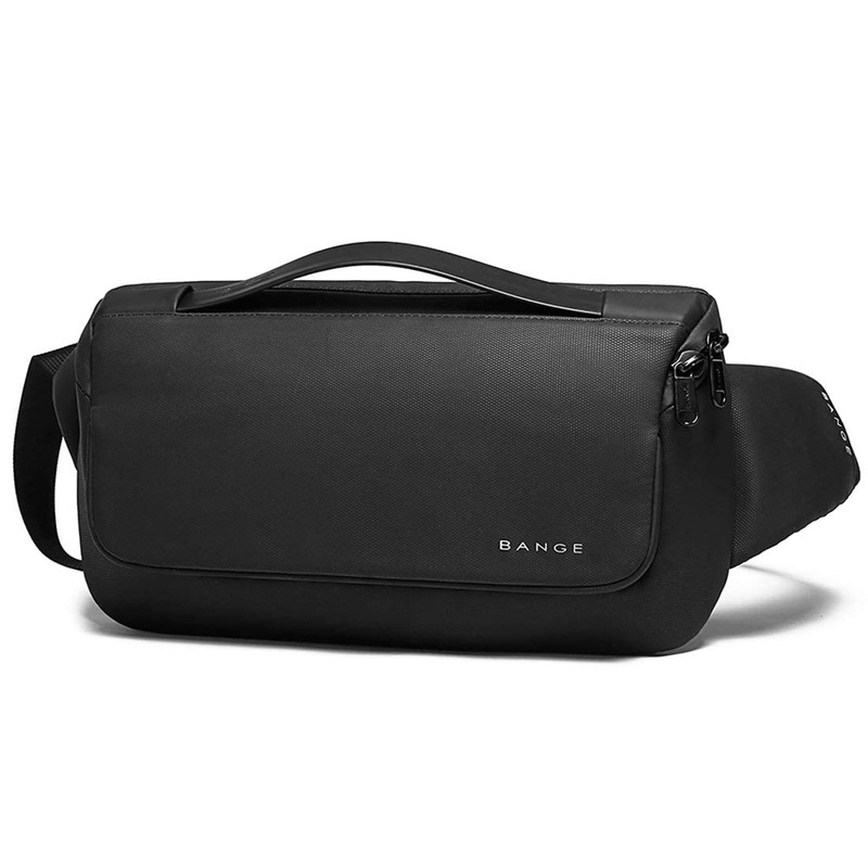 THE CLOWNFISH Fashionable Water Resistant Sling bag Single Shoulder Chest Bag (Black)