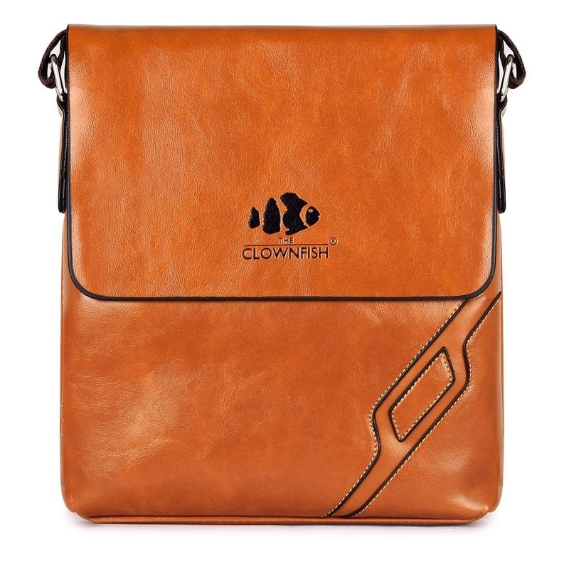 THE CLOWNFISH Rodeo Series Synthetic 23 cms Sand Brown Messenger Bag