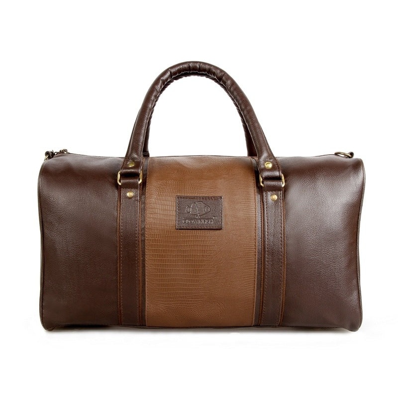 The Clownfish Synthetic 54 cms Brown Travel Duffle (TCFDB30LBRD-1)