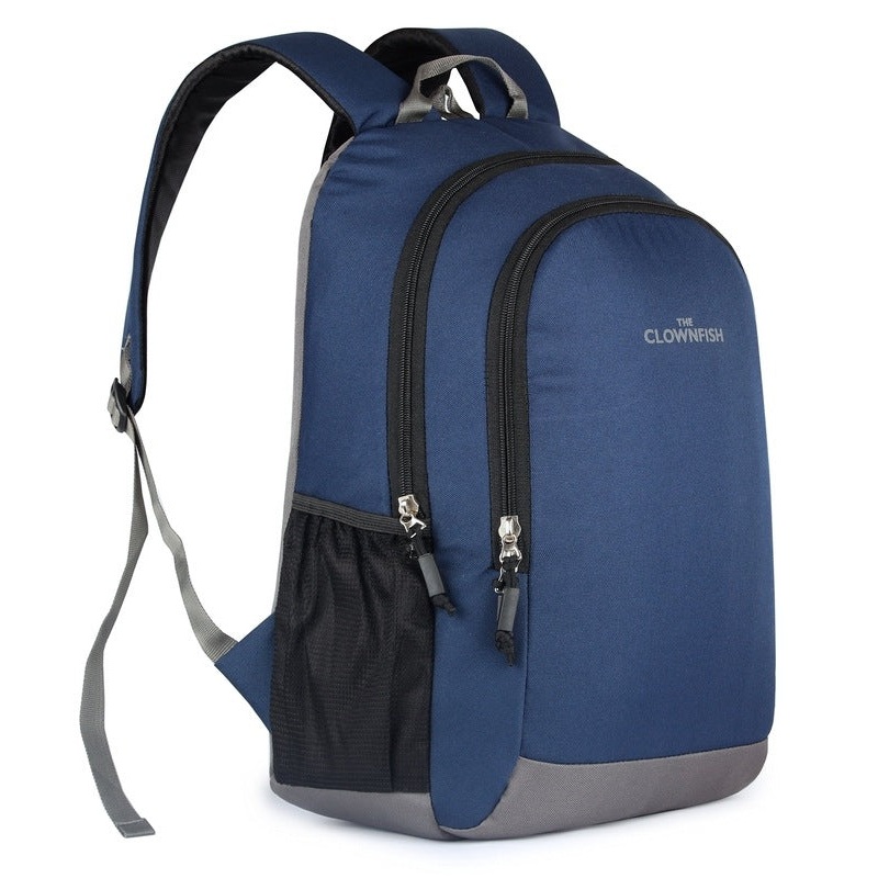 THE CLOWNFISH Unisex Delta Series 23 Liters Backpack |College Backpack| School Backpack|Backpack|Bags (Black)