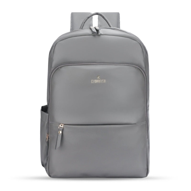 Women's Laptop Backpack - Stylish Vegan Leather | Fits 15.6 Inch Laptop | Elegance Collection | Grey