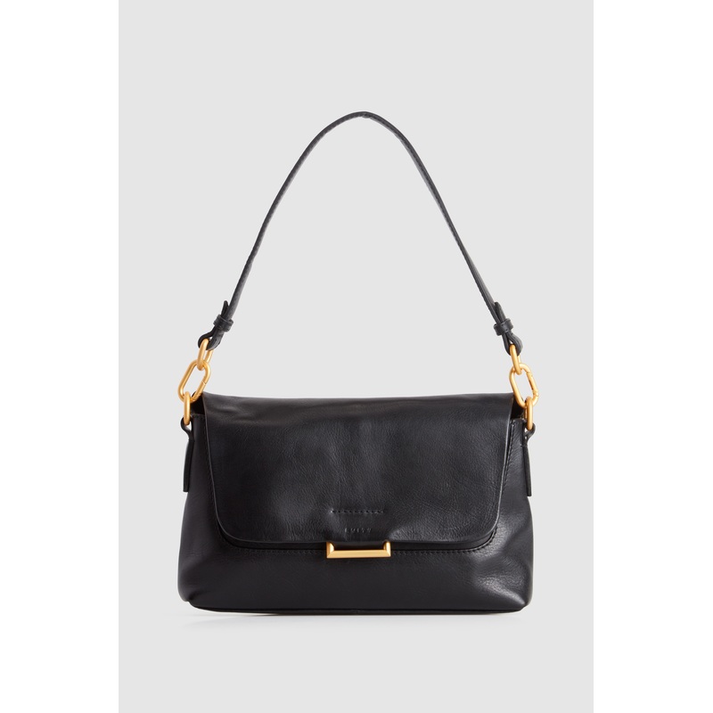 Luna Leather Flap Crossbody Bag