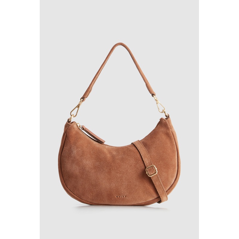Margo Leather Suede Hobo Bag