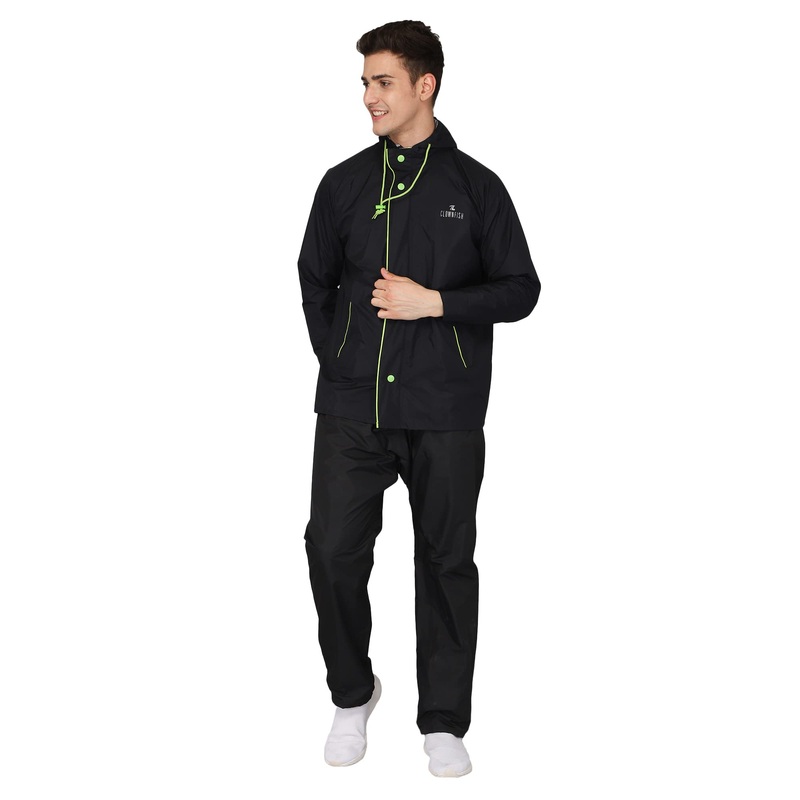 THE CLOWNFISH Men's Raincoat (COMMANDER-XXL-CAMOU_Commander Camouflage_2XL)