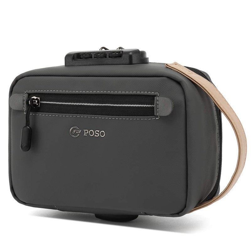 The Clownfish Polyester Portable Organizer Bag for External Hard Drives - USB Charging | 22x7x14cm | Champion Grey