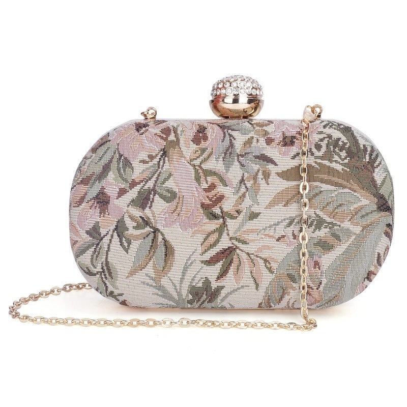 THE CLOWNFISH Soniva Collection Faux Leather Clutch - Detachable Chain | 1 Pocket | Black