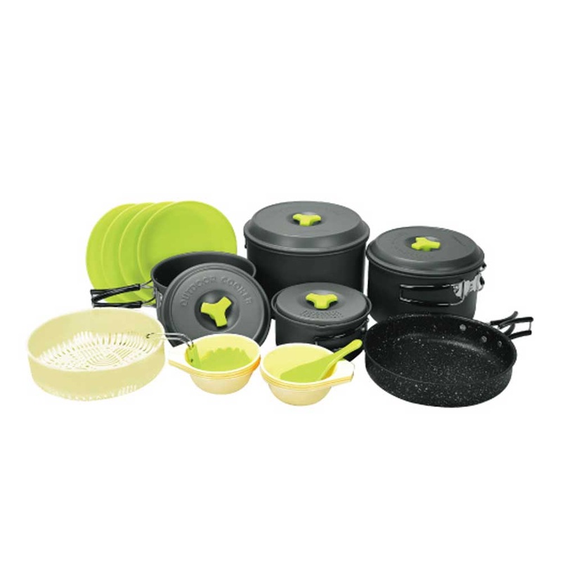 Outdoor Hard Andoizing Cookset 7-8 Assort