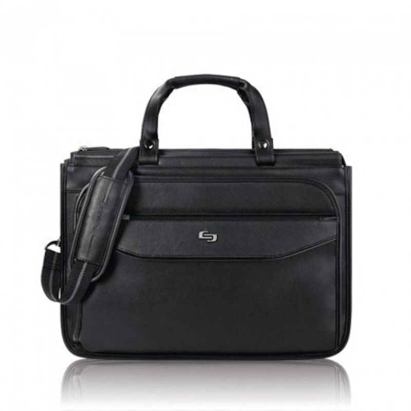 SOLO Harrison 16-Inch Triple Compartment Laptop Briefcase