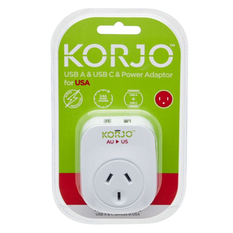 USB A+C & Power Adaptor for USA (USB ACUS)