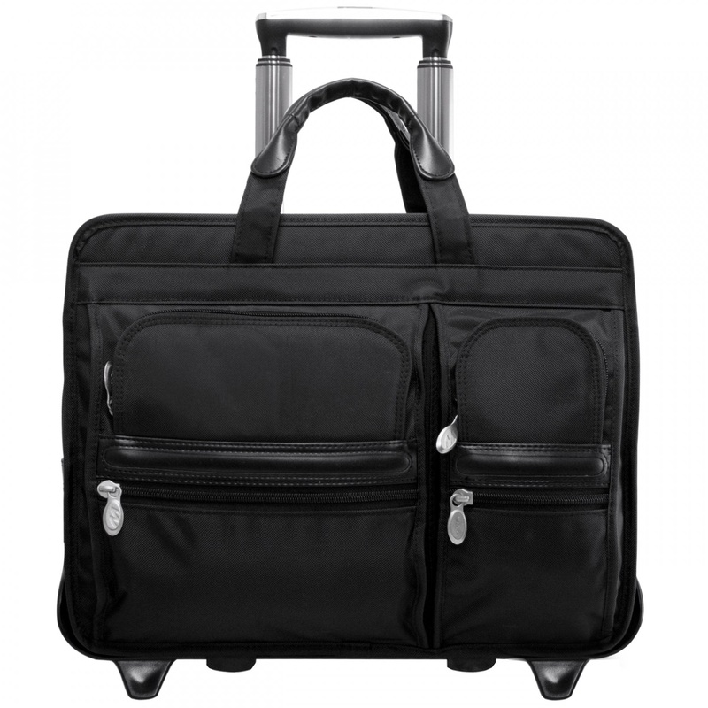 Clinton 17" Nylon Wheeled Laptop Briefcase