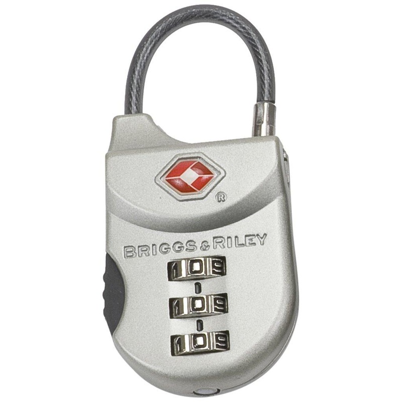 TSA Cable Lock, Satin Nickel, One Size