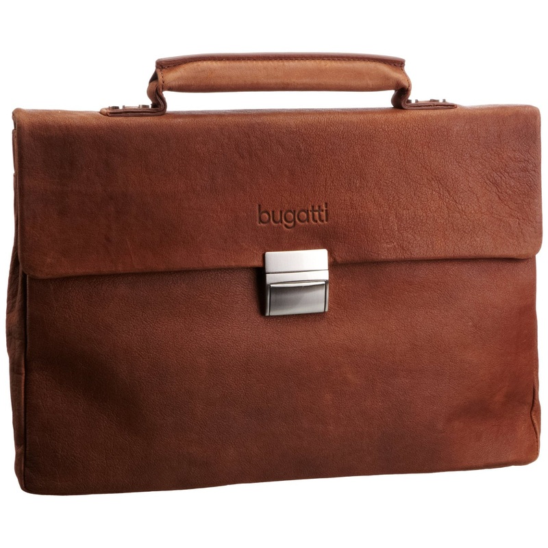 Go West Slim Leather Briefcase