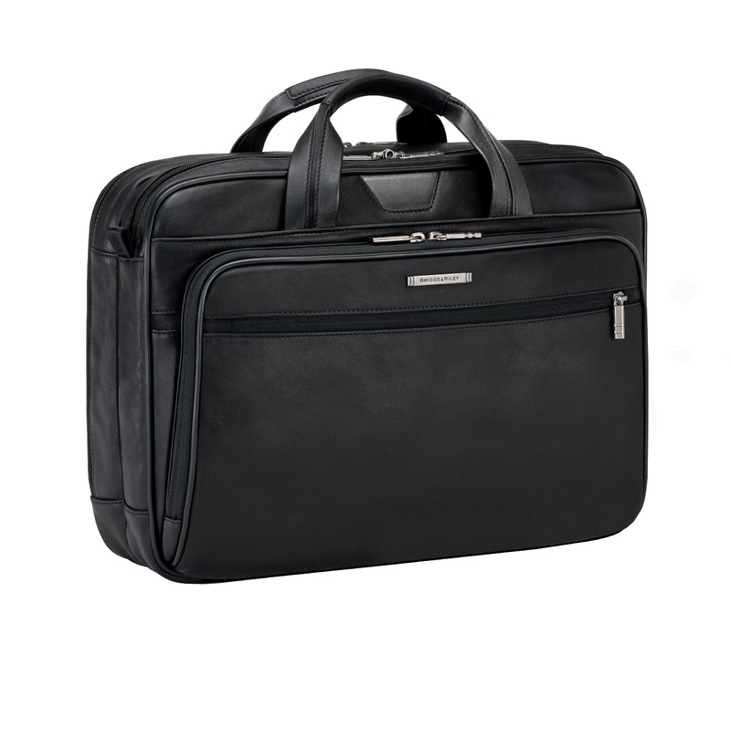 @work Medium Leather Briefcase