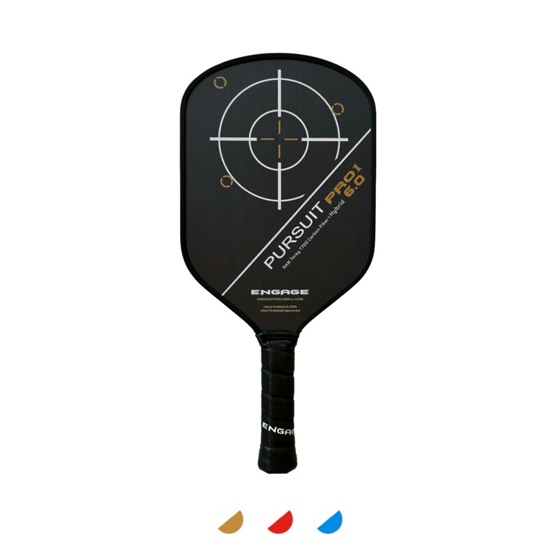 Engage Pursuit Pro1 6.0 Hybrid | Raw T700 Carbon Fibre Pickleball Paddel