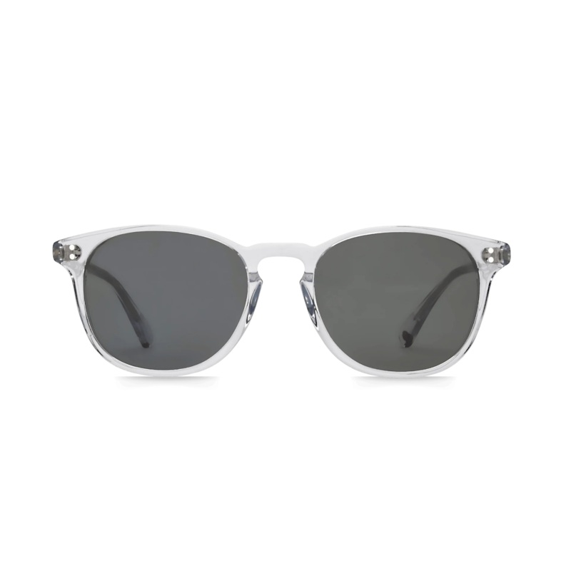 Rocket Eyewear MTO P3 Classic Sunglasses - Crystal with Grey Polarized Lenses (Launch Edition) - Raised Asian Fit
