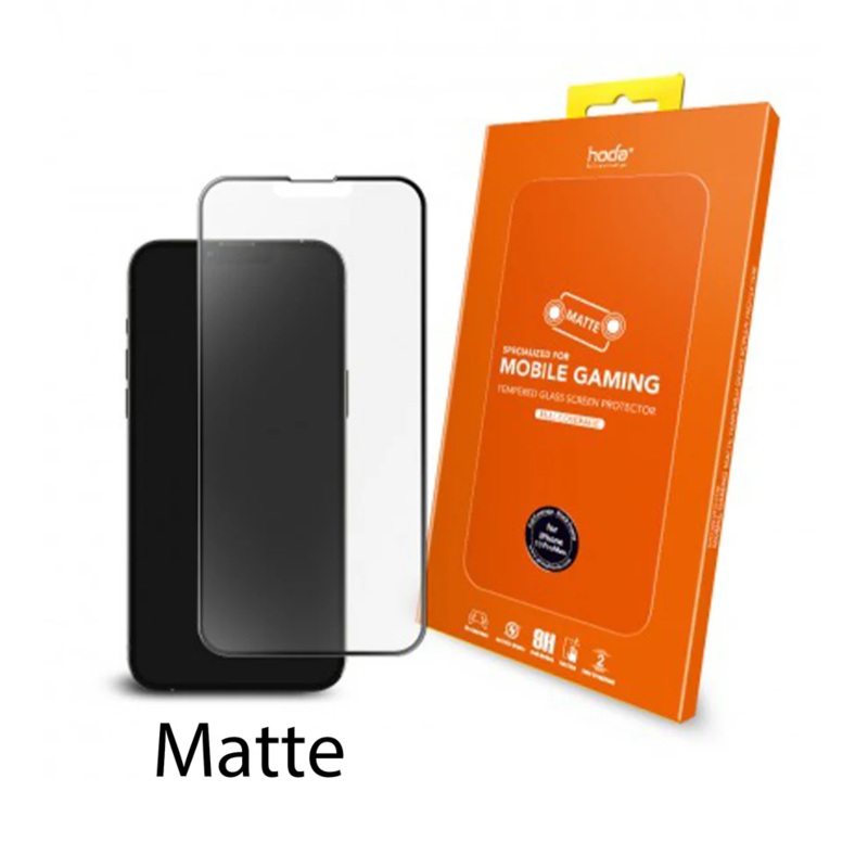 (Markdown) Hoda Gaming Anti-Glare Full Coverage Tempered Glass Screen Protector for iPhone 13 & iPhone 14 Series - Matte